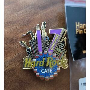 Hard Rock Cafe 17th Anniversary PIN Navy Pier Skyline